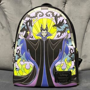 Loungefly Disney Maleficent Backpack - Black, Yellow, Purple